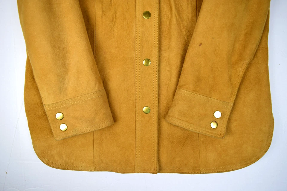 Chaqueta Hollywood Gamuza De Colección Talla XS/S 40s 50s Excelente Forro Cierre a Presión Foto 3 de 4