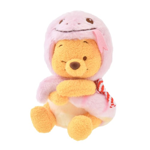 Disney Store Winnie Puuh Stoff Plüschtier S ETO POOH 2025 Schlange Kostüm rosa - Bild 1 von 3