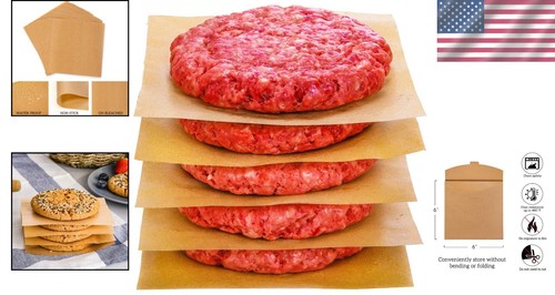 Mehrzweck 200 Stück Antihaft Backpapier 6" x 6" zum Backen & Einfrieren - Bild 2 von 8