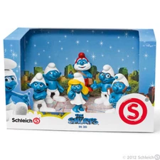 NEW SCHLEICH 41260 Smurf Movie Set - 6 pieces - Scenery Pack Smurfs Smurfette