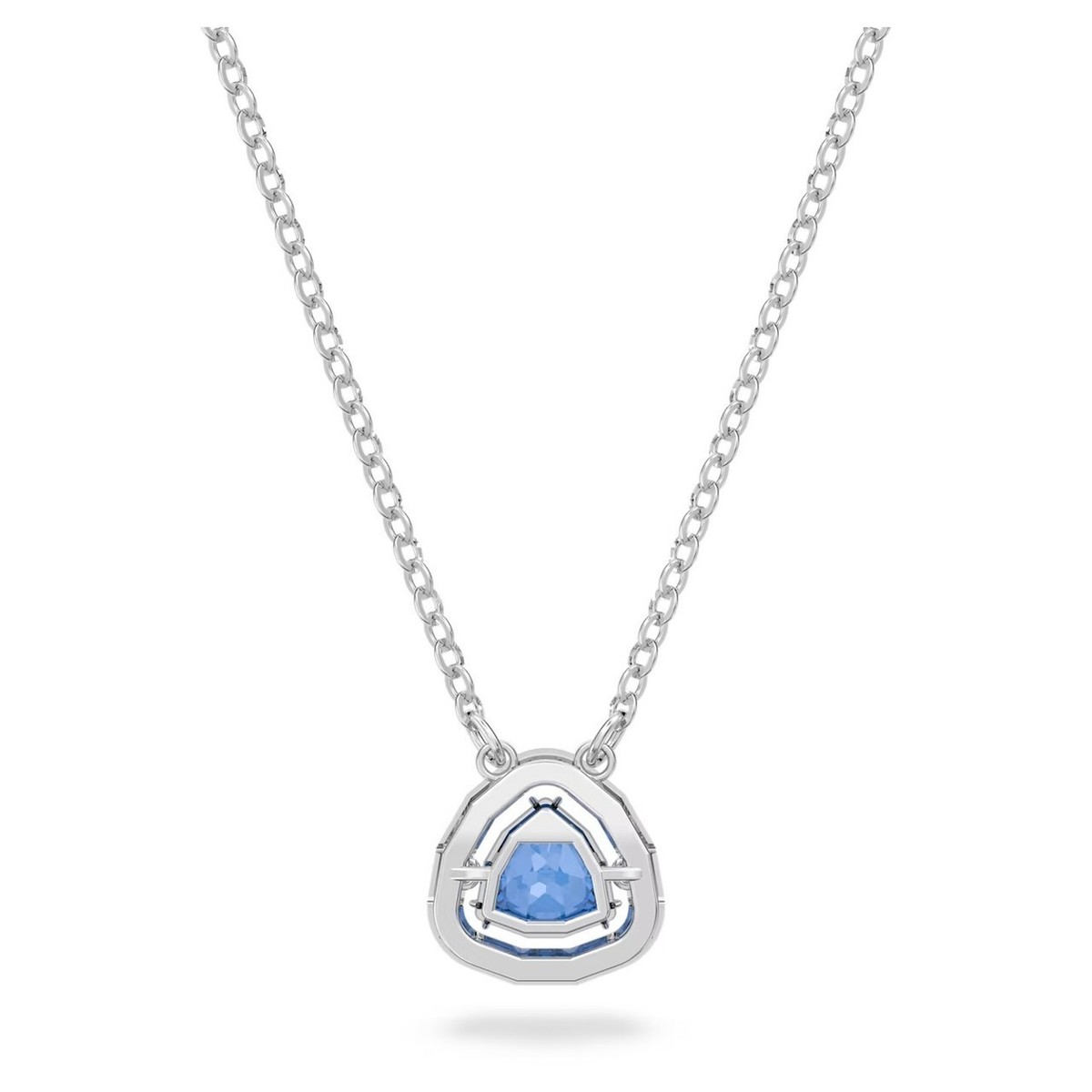 NWB Swarovski Millenia Necklace Trilliant Cut, Blue, Rhodium