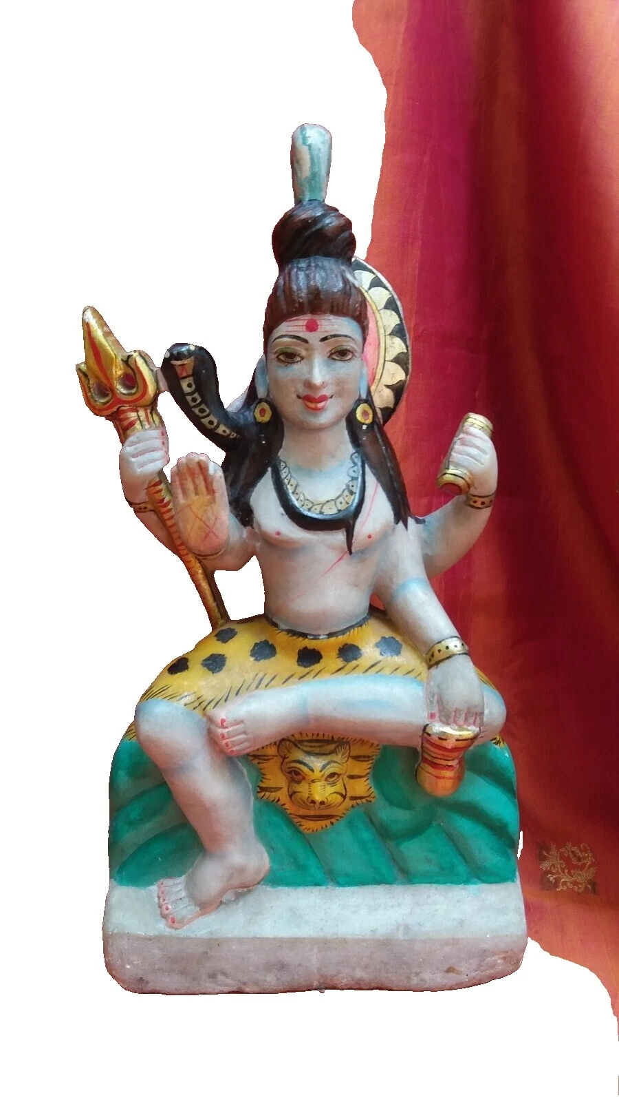 Escultura de varios colores de antigüedades de Asia