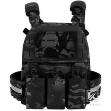 KRYDEX FCPC V5 Plate Carrier Tactical Vest Tegris Cummerbund KTAR FrontFlap BK