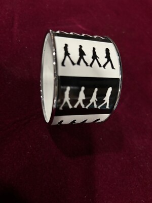 New THE BEATLES ABBEY ROAD 2009 HALCYON DAYS EMAMEL BRACELET ENGLAND Size Small