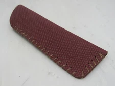 STUNNING HIGH QUALITY HANDMADE 6" GENUINE LEATHER MAROON SHEATH