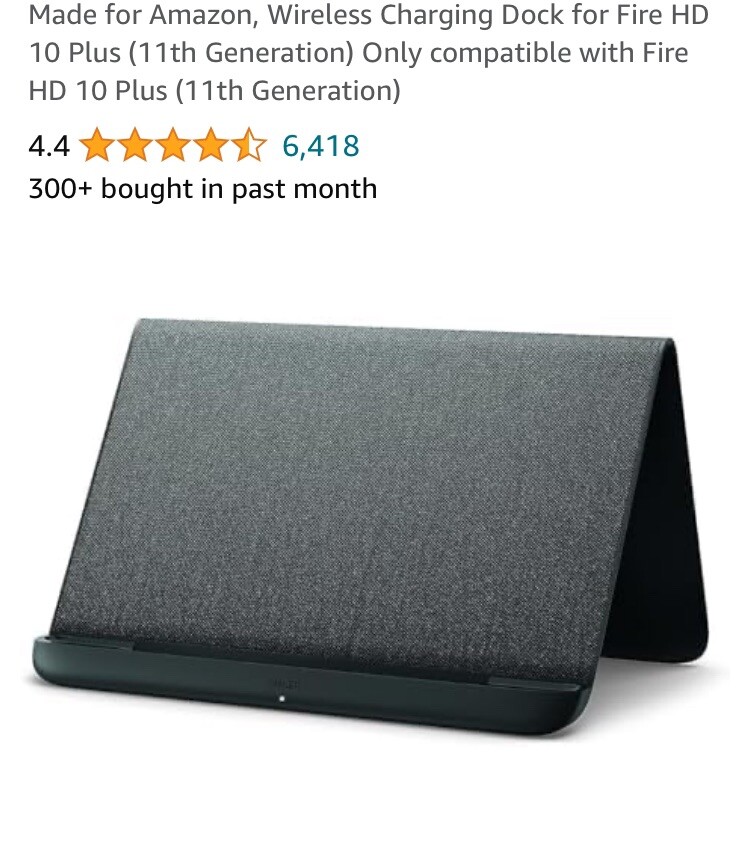 Amazon Fire Wireless Charging Charger Dock Made For Amazon Fire HD 10 Plus