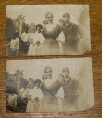 #ad #ad 2 Old Bamp;W Group Photographs w ID#x27;d People Annie amp; Dorothy Rhoad Trenton NJ $8.49