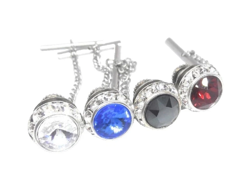 Piedra platinado Cristal Joyería para Hombre