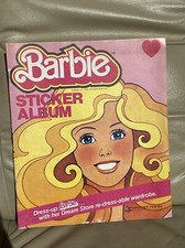 Vintage 1983 Topps Panini Mattel Dress Up Barbie Dream Wardrobe Sticker Album