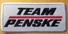 Team Penske Racing Patch approx 1.75x4" Embroidered
