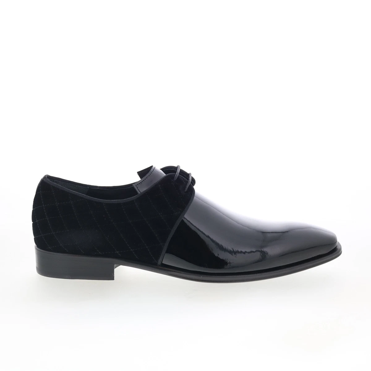 Mezlan Men\'s Travolta Embossed Velvet Evening Pump in Black Us12M Mezlan Black Solid Dress Shoes for Men for sale | eBay main image 2