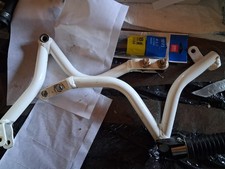 Yamaha TT 600 59X 84-92 pair of rear footboards pedals wthite painted