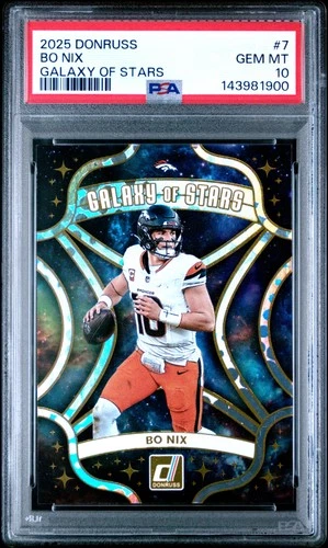 2025 PANINI DONRUSS GALAXY OF STARS #7 BO NIX PSA 10