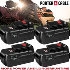 2 4Pack 18V 4.5Ah Replace Battery for Porter Cable PC18B 18-Volt Cordless Tools