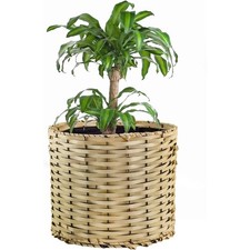 Grow Bag Basket Set, Includes Decorative Round Basket w/ Two 6-Gallon Grow Bags