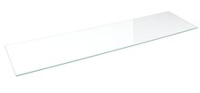 SSWBasics Tempered Glass Shelf - Set of 2 - Stylish Sturdy Floating Shelves