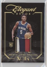2021-22 Panini Noir Elegant Decor Rookie Jerseys Prime /25 Herbert Jones 0q21