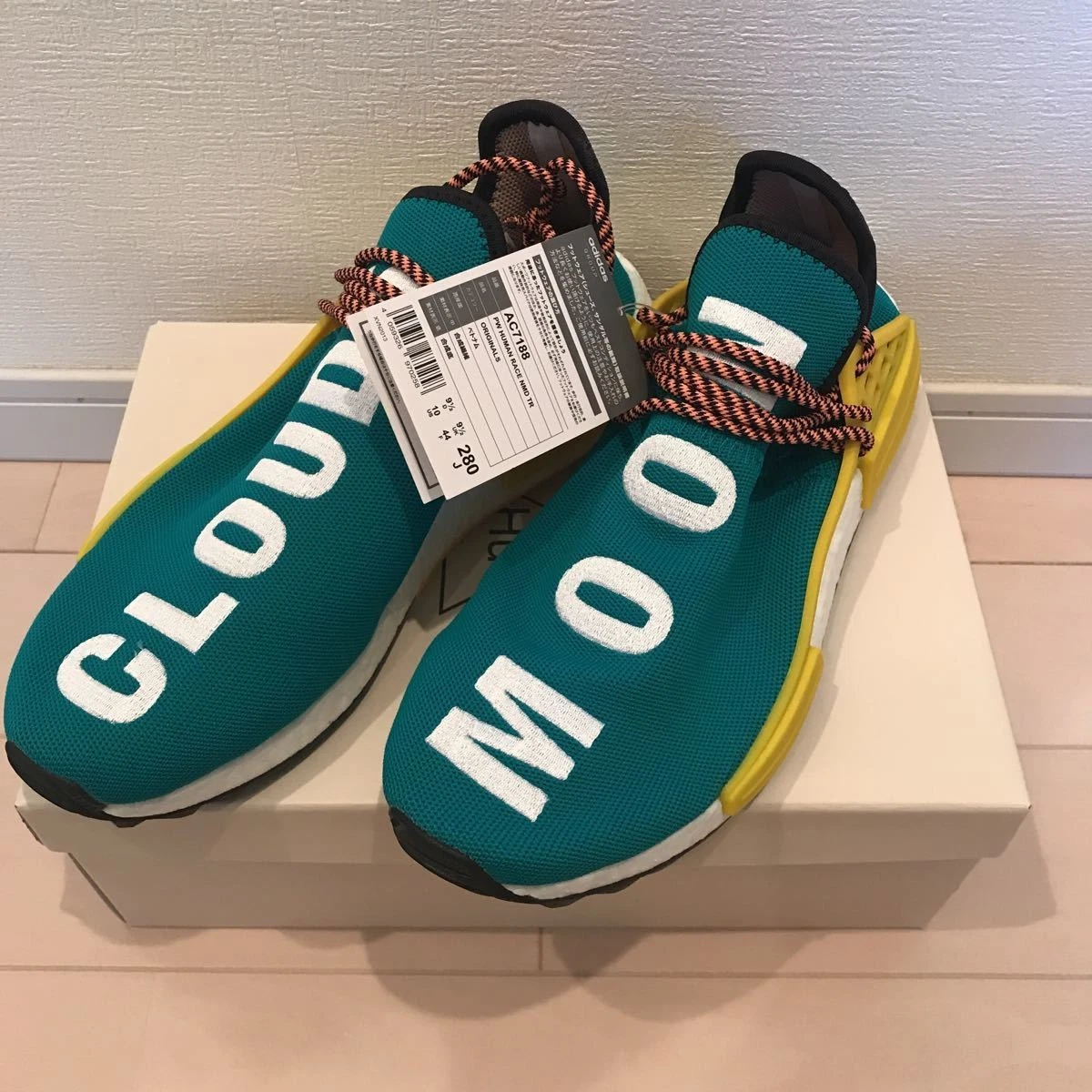 Deadstock Adidas Originals Pw Huma Race Nmd Tr Occhiali da Sole Nero Acciaio AC7188 US10