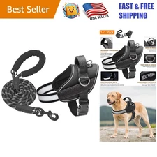 Reflective No Choke Dog Harness - Padded Vest for Easy Walking & Training XL