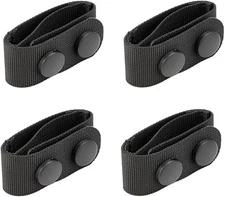 Duty Belt Keepers W/Double Snaps for 1.5"/1.75"/ 2"/2.25" Wide Utility Belt Loop