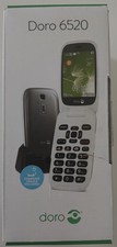 Doro 6520 Téléphone Portable A Touche 3G A Clapet Neuf Couleurs Champagne Blanc