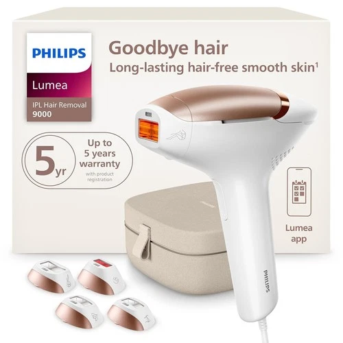Philips Lumea 9000 Series IPL Hair Removal Device - Luxury Beauty Box BRI984 NEW