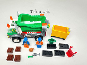 LEGO 10680 Garbage Truck Junior Set Complete Refuge Recycle