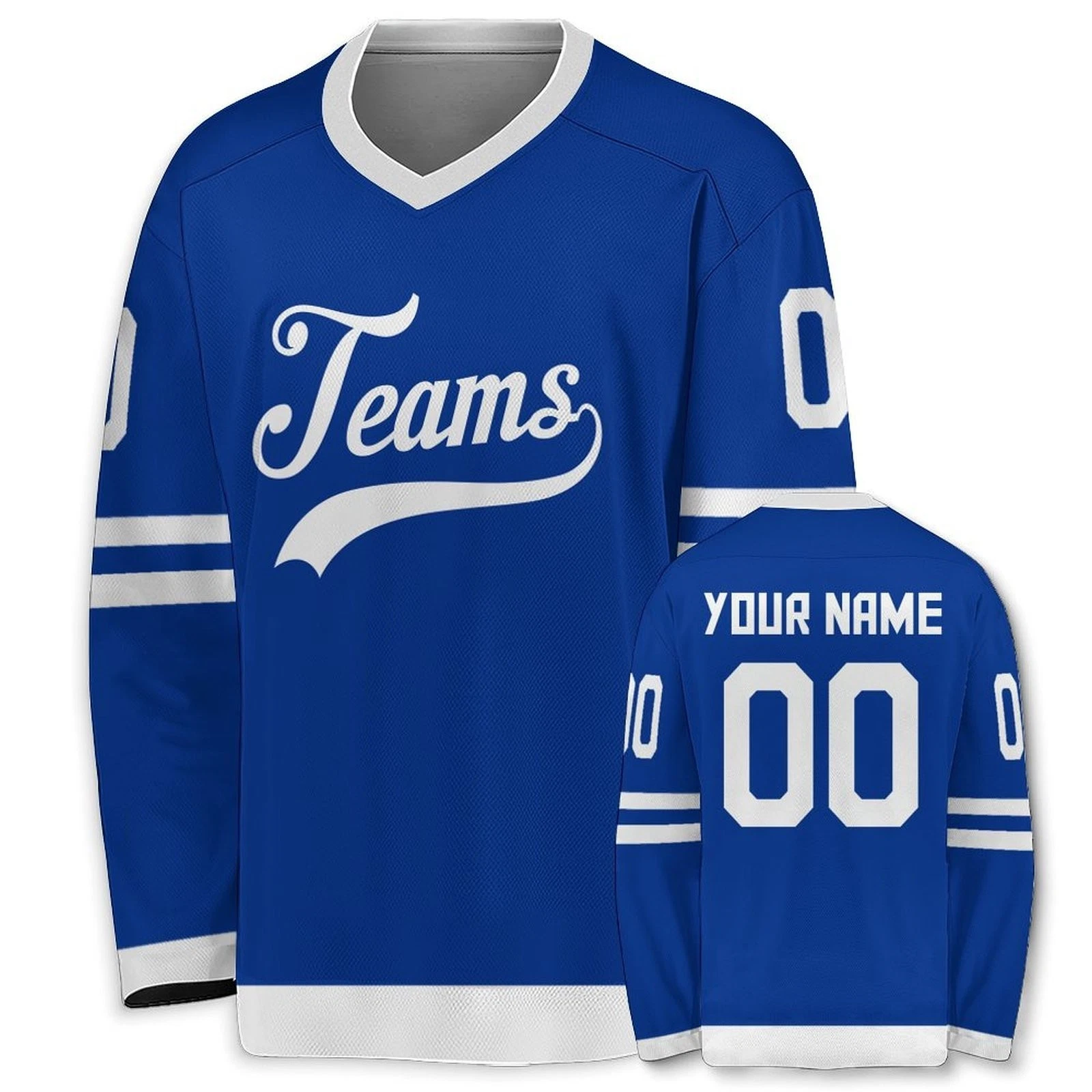 Custom Practice Hockey Jersey - Personalized Name Number For Games & Casual Wear