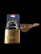 ABUS Vorhänge Schloss 45/30-Breite 29mm 2 Schlüssel Nano Protect Klein aber Fein