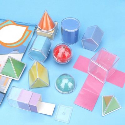 12 Stück Geometrische Formen Musterblöcke für Kindergarten