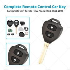 Complete Remote Car Key Suitable For Toyota Hilux / Yaris 2005-2009 4D-67