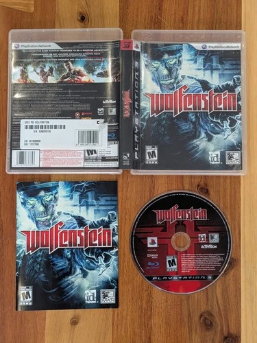 Wolfenstein (Sony Playstation 3 PS3, 2009) CIB Complete With Manual 🔥 Very Good
