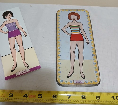 Lee Publications Vintage Tin Magnetic Dolls Toy - Picture 10 of 17