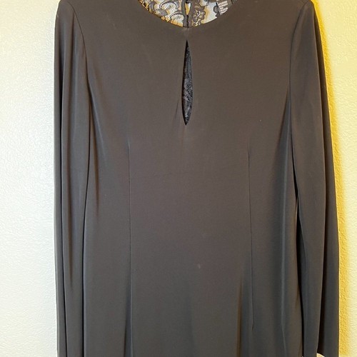 Elegant Black Knee Length Formal Party Cocktail Mother of the Bride Dress (READ) - Picture 2 of 12
