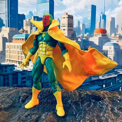 Handmade Custom Wired Cape For 6'' Hasbro Marvel Legends Vision（Only Cape）
