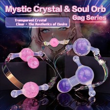 Soft Silicone Mouth Gag Plug Dilator Ball Gag Adjustable Straps Gag BDSM Woman