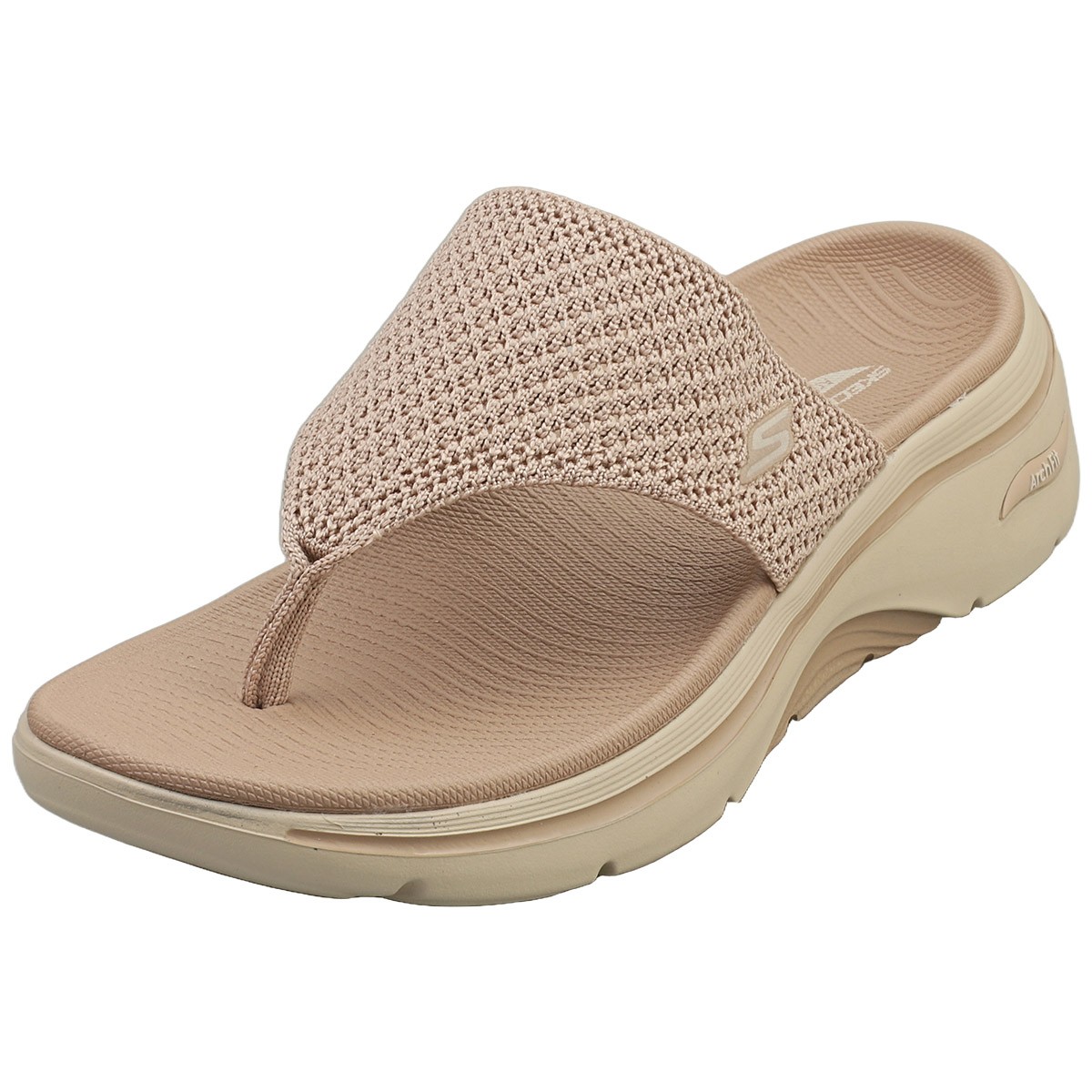Skechers Go Walk Arch Fit Womens Walking Sandals in Taupe