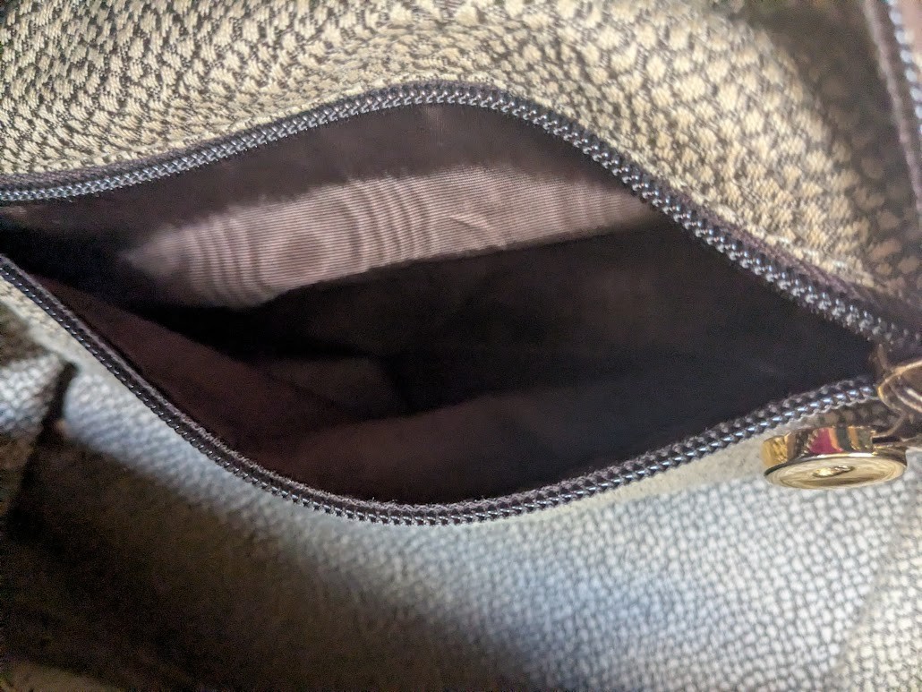 Borbonese Handbag Quail Pattern Round Style - image 12