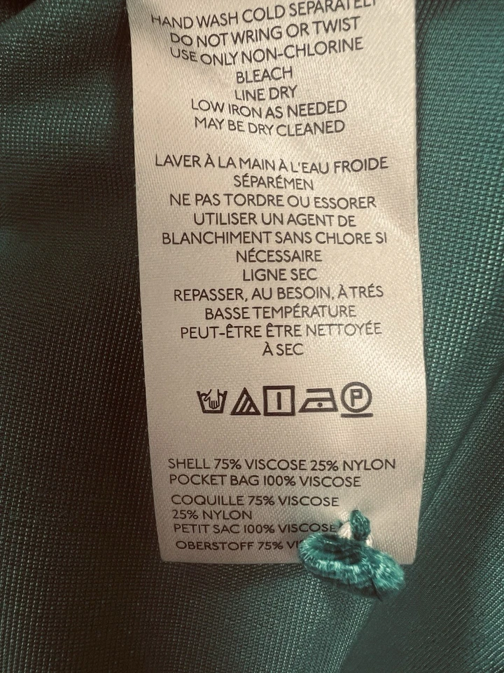 Anthropologie Maeve green teal Velvet floral mini Dress with two pockets NWOT - Image 4 of 4