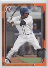 2015 Bowman Draft Orange 10/25 Derek Hill #85 0w8