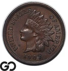 1907 Indian Head Cent Penny, Choice BU++