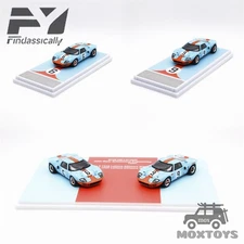 Findclassically 1:64 GT40 Mk.l 1968 Orange Blue Diecast Model Car