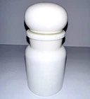 Vintage Belgium Apothecary White Milk glass 5.5”