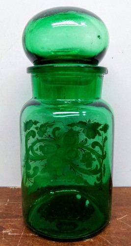 Boticario verde tarro de vidrio botella tapa burbuja hecha en Taiwán pegatina decorativa - Imagen 5 de 12