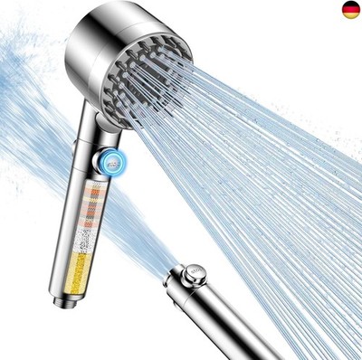 FEELSO Duschkopf mit 15-Schichte Filter, 4 Strahlarten Hochdruck