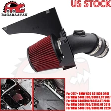 Cold Air Intake System Kit + Red Filter For 2017+ BMW F90 G30 G31 540i B58 3.0T