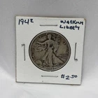 1942 Walking Liberty Half Dollar 90% Silver Philly Mint Uncirculated