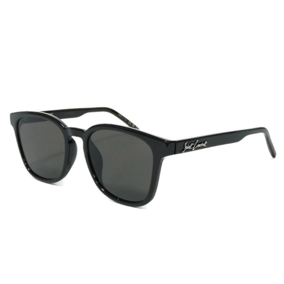 Saint Laurent Paris Wellington Square Boston Bosslington logo plastica nero cantato