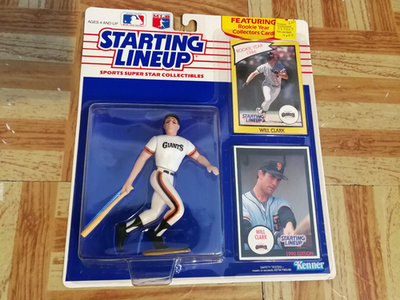 #ad 1990 Starting Lineup Will Clark San Francisco Giants SLU Figure Card Baseball $5.99