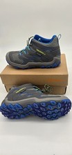 Merrell Kids MK262305 Waterproof Hiking Boots Gray Blue Size 3.5 Youth